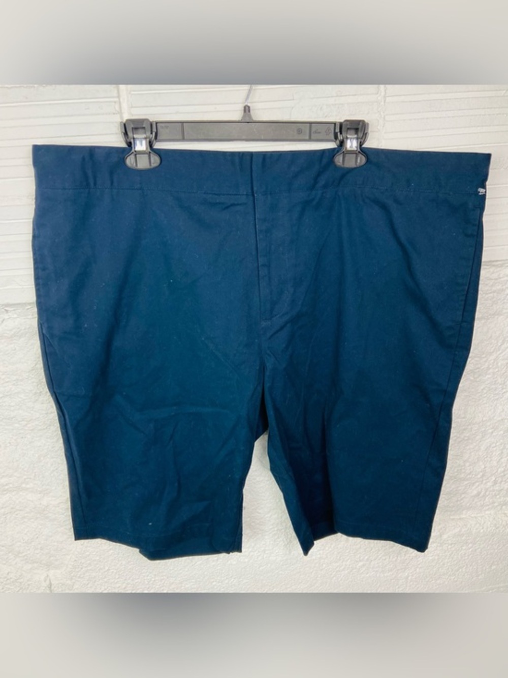 NWT Good Counsel Men's Flat Front cotton stretch Navy Shorts size 50